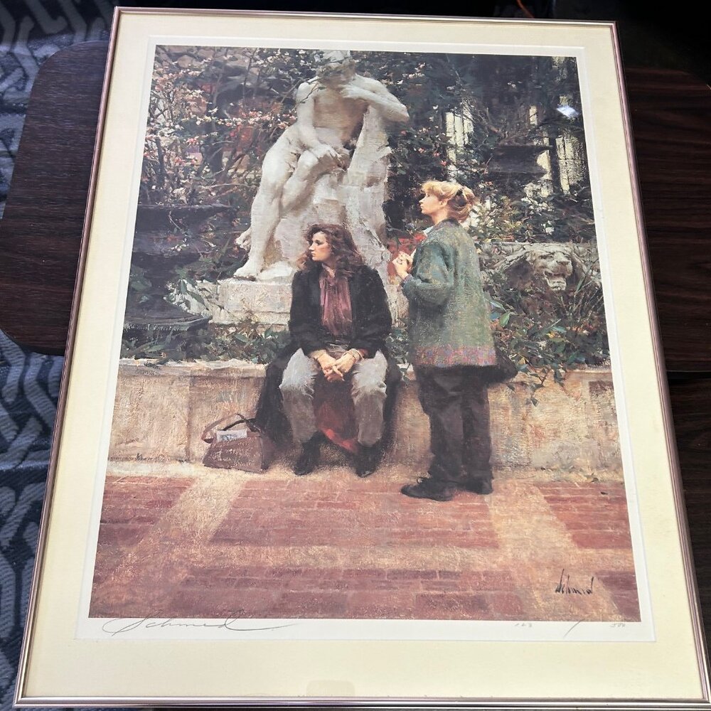 Richard Schmid – “Rose & Nancy at the Met” – Signed & Numbered Lithograph (1988)